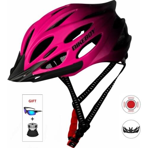 Ultralight Cycling helmet road bike with taillight Road Mountain bike helmet casco mtb Bicycle Helmet capacetes para ciclismo