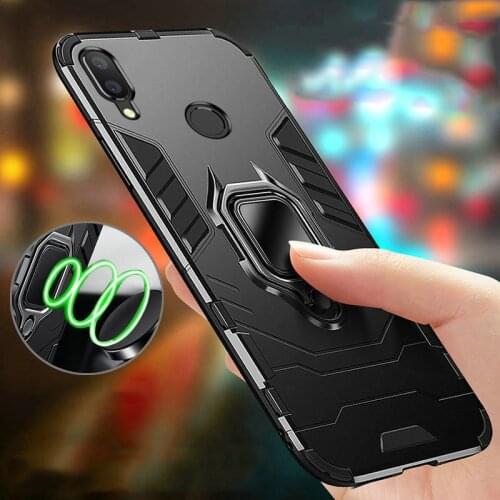 Shockproof Case For Xiaomi Redmi 6 7 7A 8 8A Note 6 7 8 Pro K20 Pro Mi 5X 6X A1 A2 A3 Lite 8 9 SE CC9 CC9E With Ring Holder Case