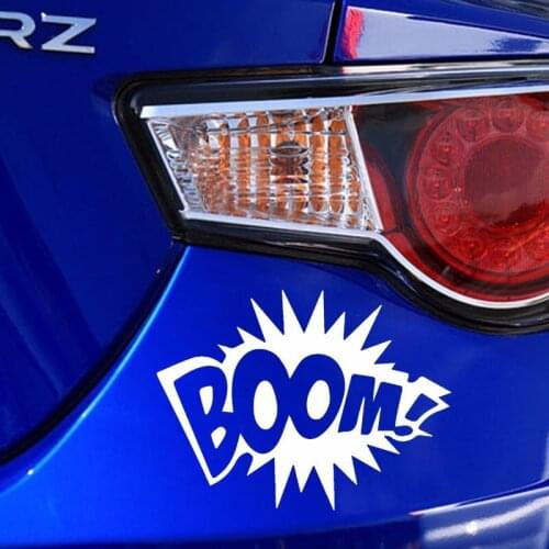 Boom Graphic Novel Animation Explosion Adventure Funny Car Sticker for Truck Window Bumper SUV Motorcycle Vinyl car-styling Jdm