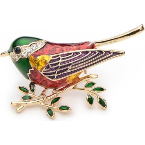 1pc Bird Phoenix Brooch Owl Swallow Woodpecker Enamel Bird Brooches