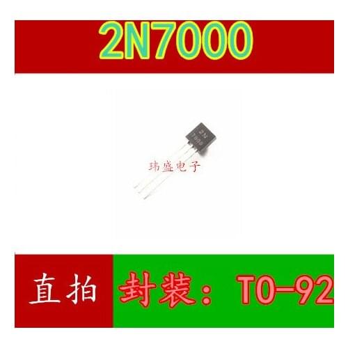 10pcs 2N7000 TO-92 7000 TO-92 0.3A 60V