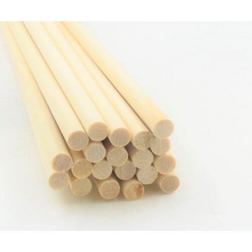 10 pcs Wooden Sticks DIY Wooden Crafts Gear Sticks Pegs Sticks Sweet Pole Trees Wooden Tool 0.4 CM * 30 CM Stick