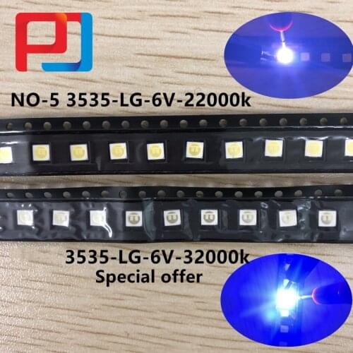 1000pcs 3535 Cool white LCD Backlight for TV Application FOR LG Innotek LED Backlight 2W 6V Style-2