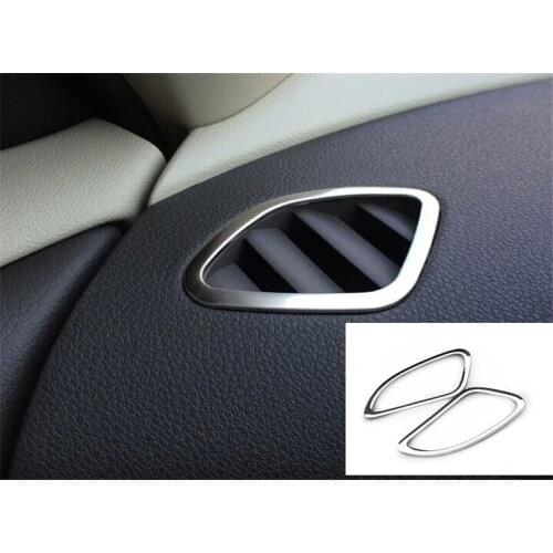 Car Air Conditioning Outlet Decoration Trim Ring Stainless Steel Trim For Chevrolet Cruze 2pcs Per Set