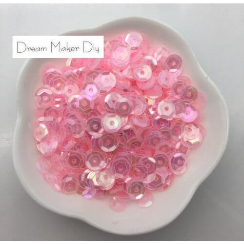 3000pcs(50G) 4/6/8mm Brilliant Pink Cup Loose Sequins Paillette Sewing,Wedding Craft,Kids DIY Garment Accessories decoration