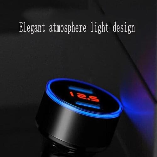 Car Charger Significant Number of Fast-charge Usb Car Charge One with Two Multi-function Aluminum Conversion