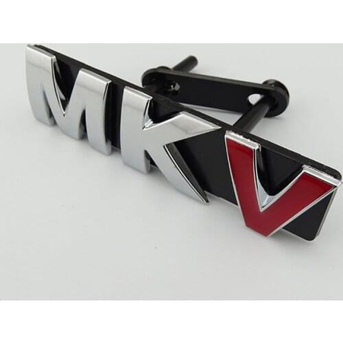 Auto Badge MKV Grill Car Emblem MK5 Car Logo MKV Rear Boot Sticker for Car
