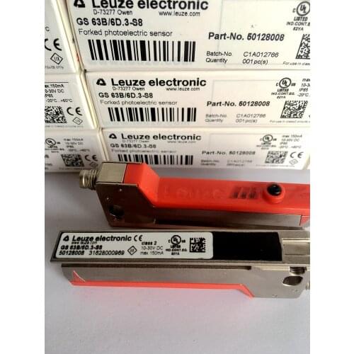 GS 63B/6D.3-S8 50128008 LEUZE Color Code Sensors 100% New Original GS 63/6D.3-S8 50110105