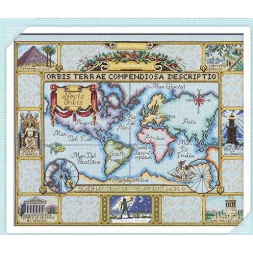 Map Suite C566 precision printing stitch pattern 11CT aqueous printing