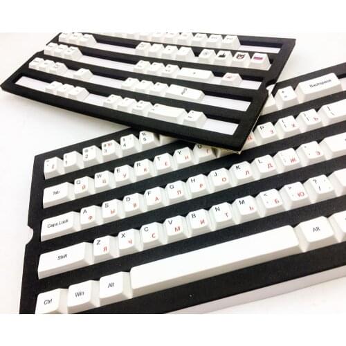 104 Keys Japanese Korean Russian Dye-Sublimation PBT Keycap Keycaps ANSI Cherry Profile for Cherry MX Gaming Mechanical Keyboard