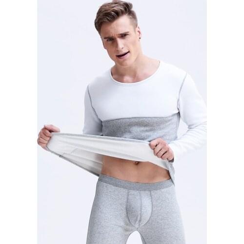Fashion One Set Thermal Underwear 2016 Winter Mens Warm Mens Long Johns Sexy Hot Underwear Patchwork Man Undershirt Tops&Pants
