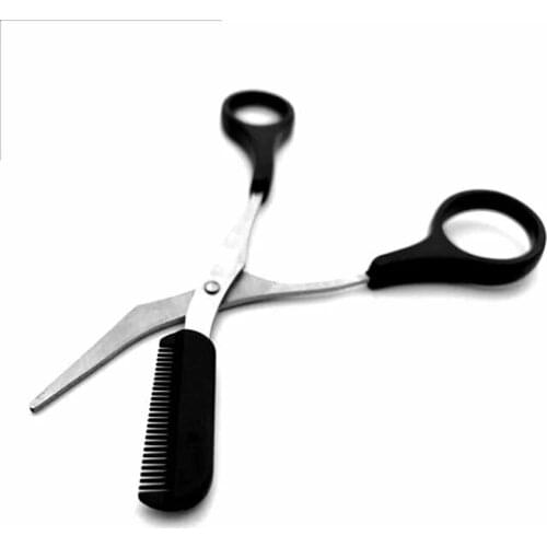 Korean Style Women Eyebrow Shaping Scissors With Eyebrow Comb Set Eyelash Hair Removal Grooming Cutter Shaping Beauty Tools
