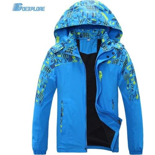 Dropshipping new kids clothing child outdoor jacket spring sports top jacket girl windproof breathable camo children outerwear