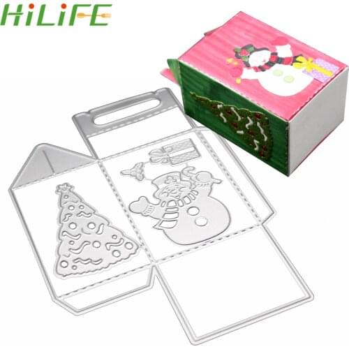 Metal Cutting Dies Gift Candy Bag DIY Paper Embossing Scrapbook paper craft Christmas Gift Box Christmas Ornaments Decorative