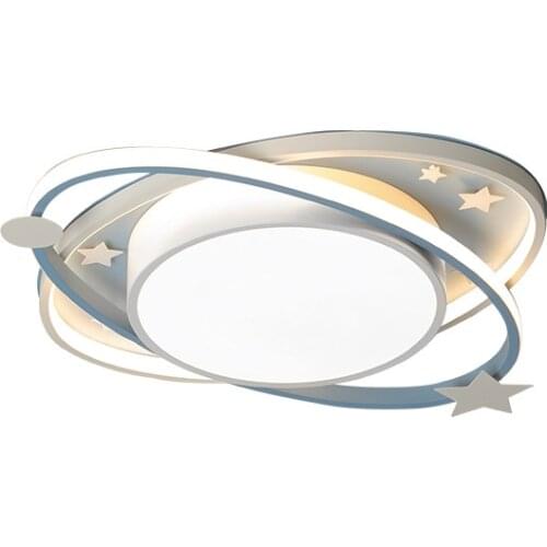 Cartoon Nursery Kids Ceiling Light Oval Blue creative personality lamp For Childrens Room Girls Boys Bedroom Light Led Lighting