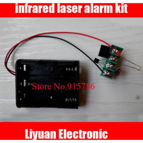 3pcs infrared laser alarm kit / science experiment kit / sound and light alarm / DIY laser module kit