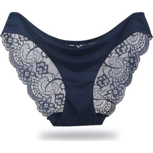 Underwear Women Sexy Panties Ladies Seamless Briefs For Ladies Cotton Transparent Embroidery female underwear Lingerie New Hot