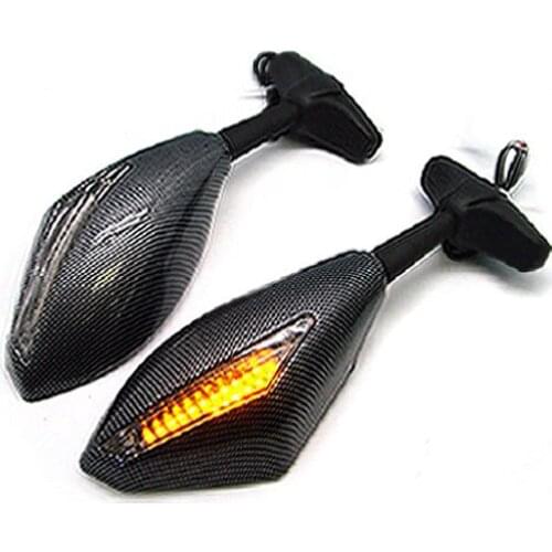 Brand new Clear Smoke swing freely modified mirror LED Turn signals intergrated mirrors For Kawasaki ZX750/ZX7/ZX-7R 1999-2002