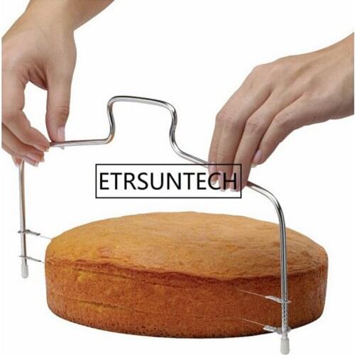 100pcs Stainless Steel Cake Cutter Adjustable Wire Pastry Slicer Tools Dough Cutter Trimmer Kitchen Baking Tool