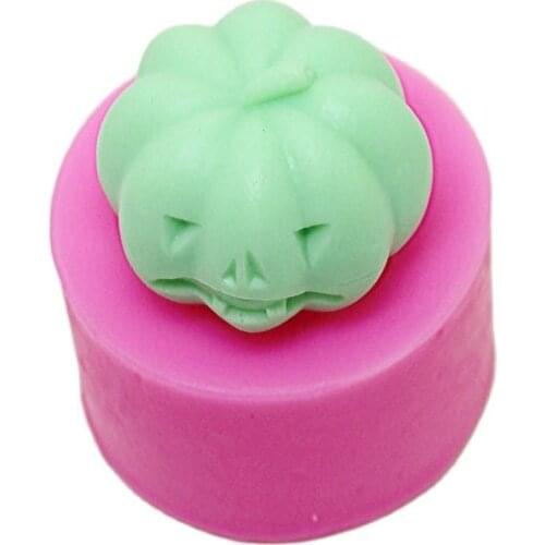 3d Silicone Mold Fondant Halloween Candle Mold Mini Pumpkin Shape For Cake Decorations Aroma Stone Moulds K097