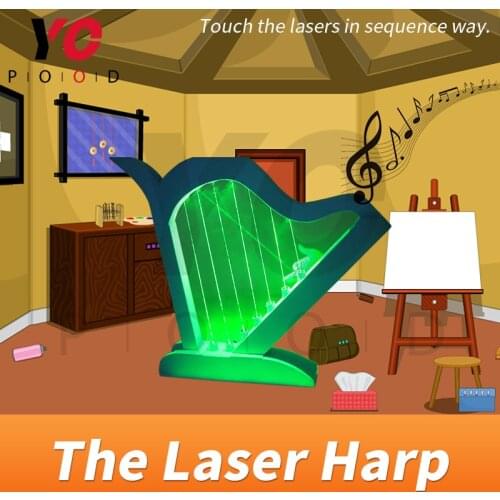 Takagism Game prop laser harp for room escape game touch the lasers in order to unlock DIY manufacture