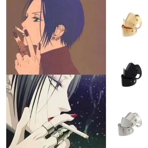 Steampunk Metal Joint Armor Nana Finger Ring For Women Rock Punk Exaggerated Long Knuckle Full Gothic Rings Men Gifts