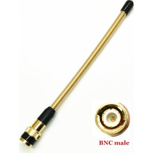 Golden Soft Flexible VHF antenna BNC 136-174MHz Handheld Radio Antenna for ICOM for IC-V8 V80 V80E V82 V85 F3S Radio