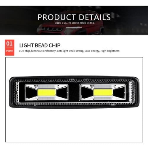 1 Pcs 12V 48W LED Work Light Spotlight Car Lamps For Off Road 4WD SUV ATV Car Light Light Bar/Work Light Car Accessories
