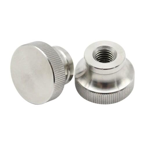 2pcs M3 M4 M5 M6 M8 M10 M12 stainless steel high head blind hole hand nuts step adjustment knurled handle hands knob nut GB806