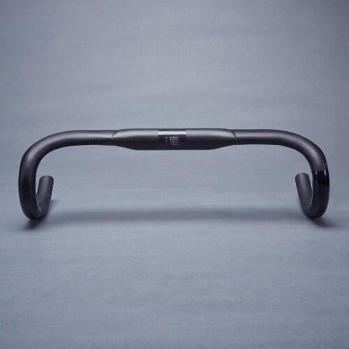 NO LOGO Full 3K Carbon Fiber Bike Road Drop Handlebar 31.8mm Bicycles Parts Cycling Bent Bar 380/400/420/440/460mm