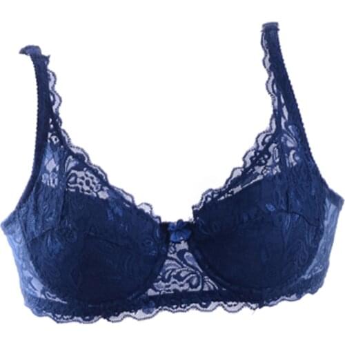 Underwear Women Deep V Sexy Lace Bra Breathable Comfortable Adjustable Push Up Bra For Women B Cup 70B/ 75B/ 80B/ 85B/ 90B