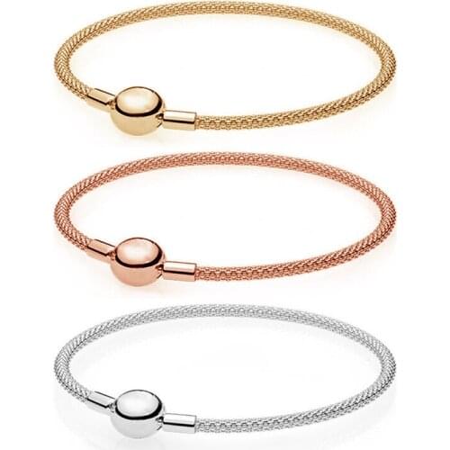 DoDoFly Snake Chain Ball Clasp Mesh Bracelet Fit Bangles Women Trendy Charm Gift Jewelry Party Bracelet for Women Trendy