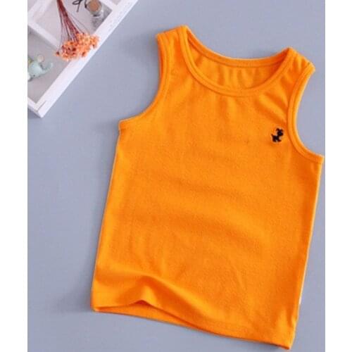 Girls boys baby breathable bottoming shirts childrens vest four seasons childrens cotton P4792