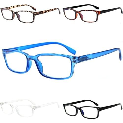 5 Pairs Reading Glasses Spring Hinge Readers Glasses for Men and Women Diopter +0, +50, +75, +100, +200...+600