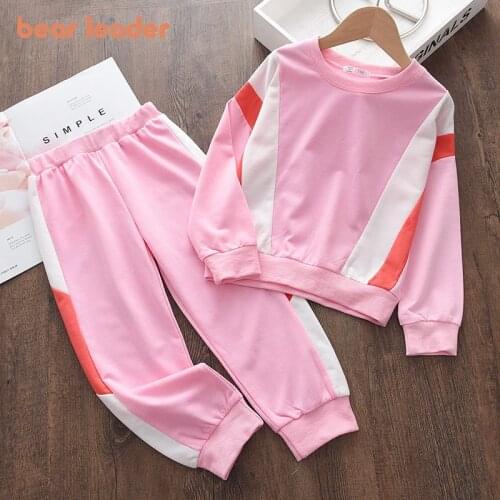 Bear Learder Newborn Baby Clothing Sets Autumn Girls Boys Sweatshirt Long Sleeve Tops Kids Pants Suit Fall Children Clothes Set