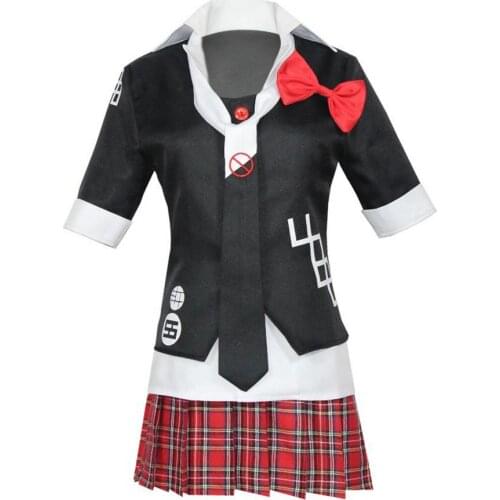 Anime Danganronpa Cosplay Costume Enoshima Junko Uniform Cafe Work Clothes Short Skirt