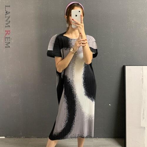 LANMREM Short Sleeve Dresses