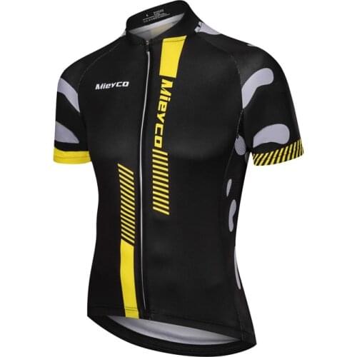 Mieyco Quick Dry Cycling Jersey 2020 Pro Team For Mountain Bike Cool Black Short Sleeve Uniforme Ciclismo Hombre Bike Wear