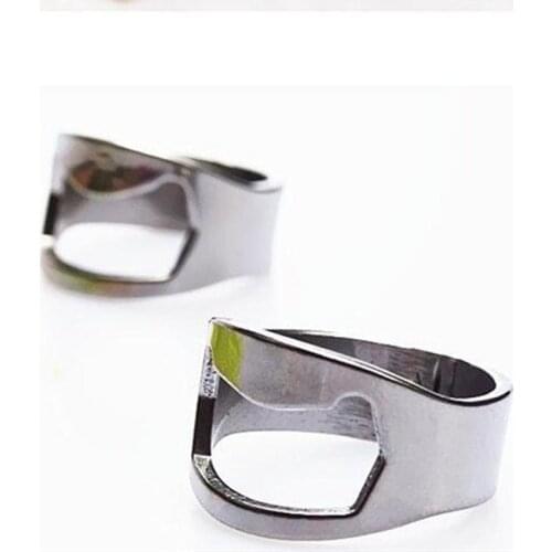 Multi-Function Stainless Steel Ring-Shape Opener Beer Bottle Opener Anti-injury Portable Bar Bartender Tool