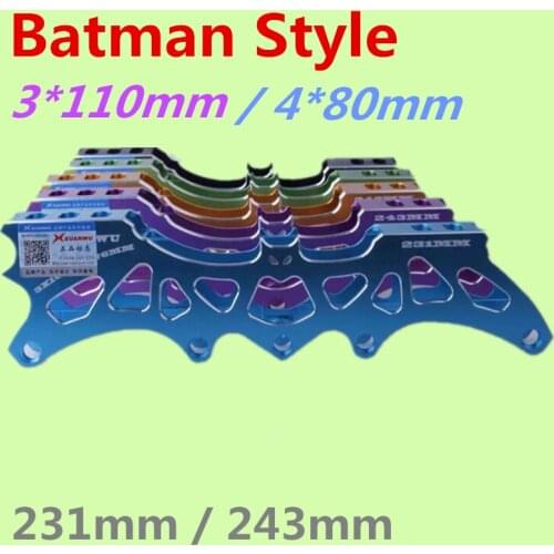 Multipurpose Inline Speed Slalom Skates Base Frame, 3*110mm 4*80mm Wheels, for Roller Skates Basin Frames for SEBA High HV PS