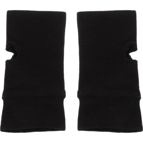 Fashion Unisex Men Women Knitted Fingerless Winter Gloves Soft Warm Mitten Solid U90C