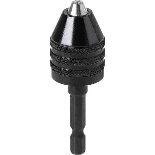 1Pc 1/4" Keyless Drill Bit Chuck Adapter Converter Quick Change 0.8-8mm Hex Shank W315