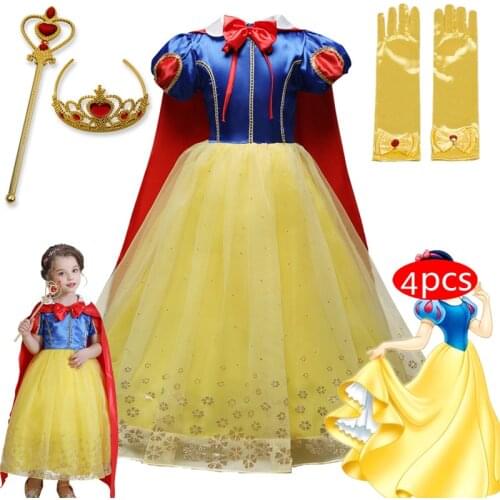 Princess Dress Little Girl Carnival Party Costume Birthday Ball Gown Kid Princess Cosplay Dress Children Halloween Clothes