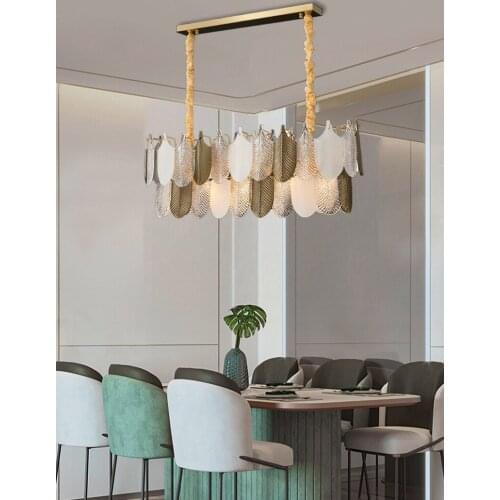 Luxury Postmodern Led Chandelier Lighting E14 Living Room Villa Lobby Large Chandeliers Home Decoration Long Hanging Lamp