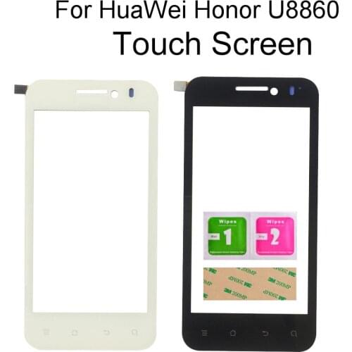 4.0'' Touch Screen For Huawei Honor U8860 Touch Screen Digitizer Front Glass Lens Sensor Panel Tape Tools