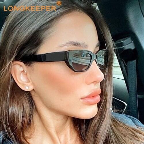 Brand Small Sunglasses Women Fashion Rectangle Sun Glasses Men Vintage Black Eyewear Ladies Traveling Outdoor UV400 Goggles