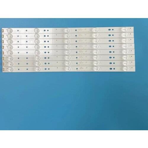 8pcs 404mm LED Backlight strip For 43E3000 43E6000 E465853 5800-W43001-3P00 VER01.00 02K03177A