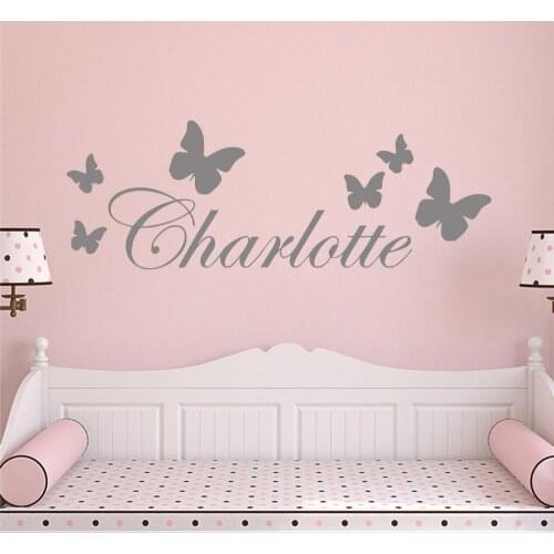 Large Size Personalized Custom Name Wall Sticker Vinyl Stickers Art Decals For Babys kids Rooms Decoration Art Decor Wallpaper