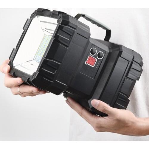 XHP100 9-Core Super Bright LED Rechargeable Double Head Searchlight Handheld Flashlight Work Light Spotlight Floodling XHP70.2