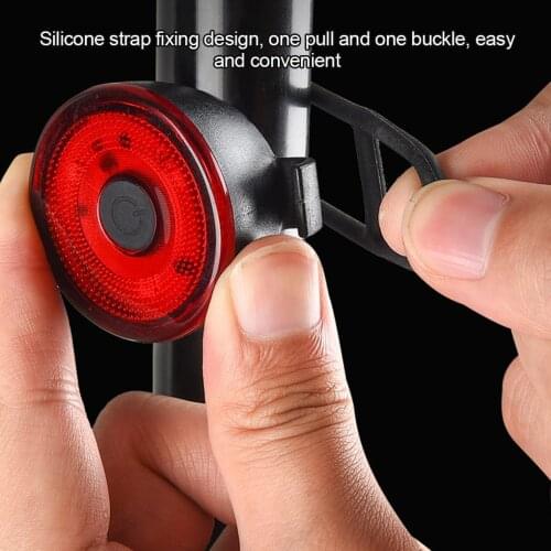 Bicycle Warning Light Waterproof Bike Safety Turn Signal Tail Light USB Rechargeable 360° Adjustable Portable Bike Taillight